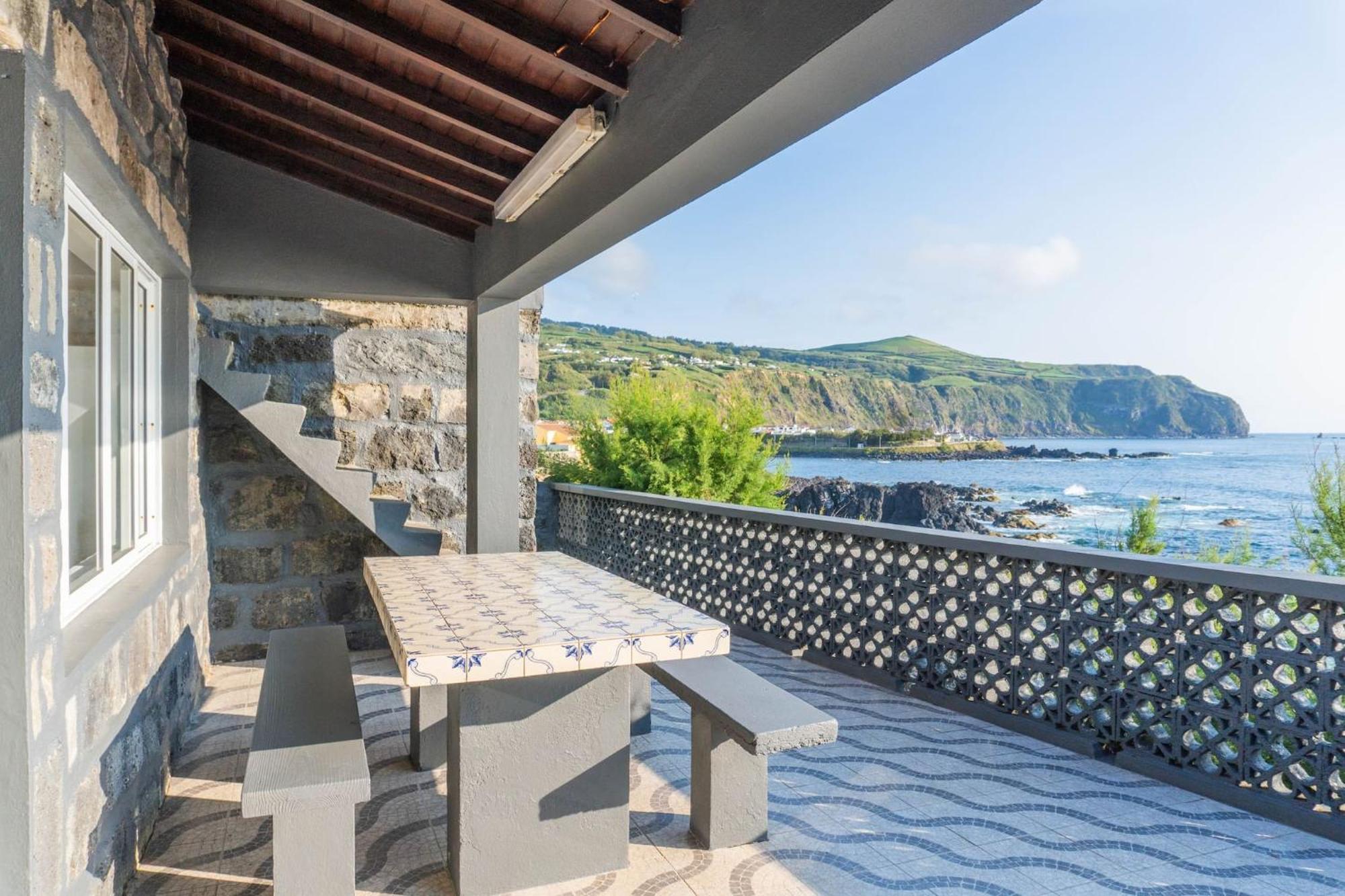 Mosteiros Natural Pool House Exterior foto