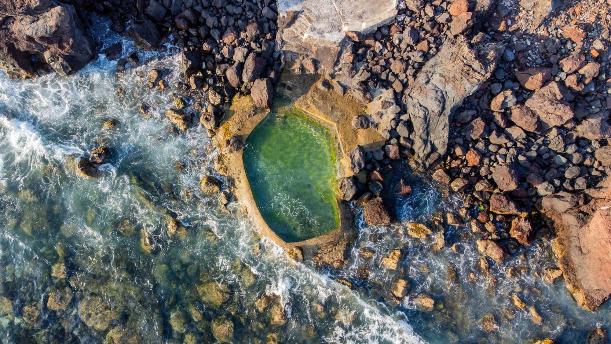 Mosteiros Natural Pool House Exterior foto